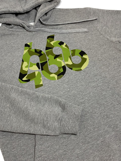 BLUZA Z KAPTUREM "CAMO" HOODY (GREY MELANGE)