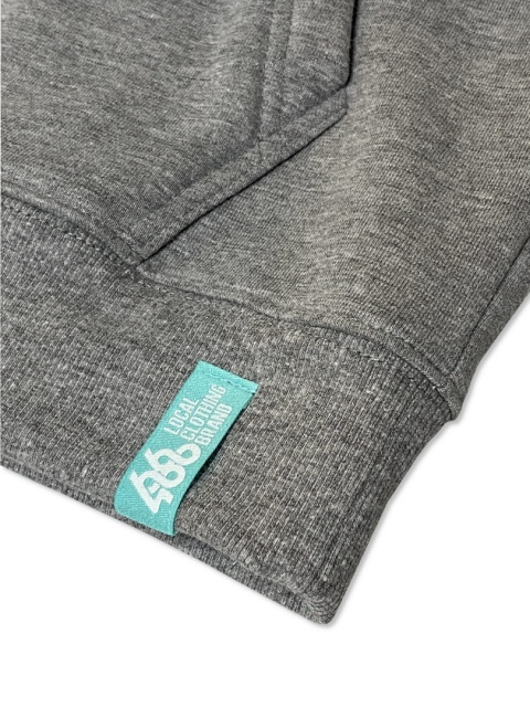 BLUZA Z KAPTUREM "CAMO" HOODY (GREY MELANGE)