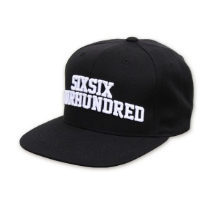 CZAPKA Z DASZKIEM UNIVERSITY SNAPBACK (black/white)