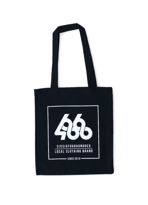TORBA "SQUARE LOGO" TOTE BAG (BLACK)