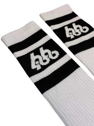 WYSOKIE SKARPETKI "BLACK STRIPES" KNEE-HIGH SOCKS
